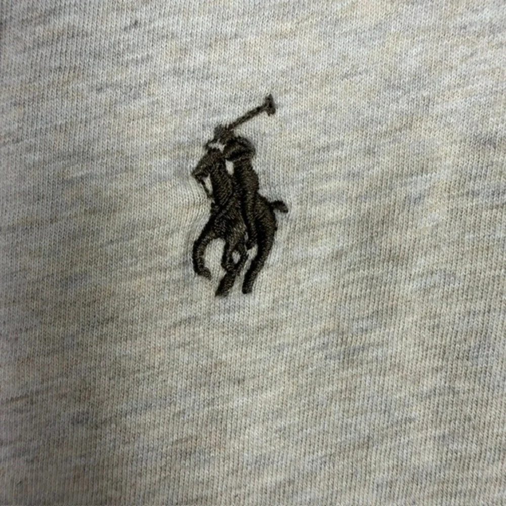 Polo Ralph Lauren Long Sleeve T-Shirt Crewneck Heathered Oatmeal Large